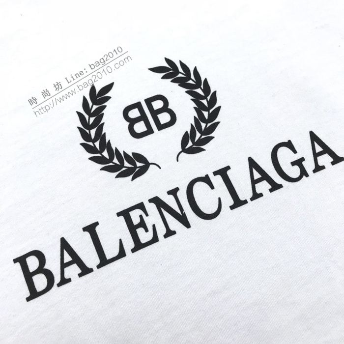 Balenciaga男裝 巴黎世家20年秋冬新款麥穗徽標印花連帽衛衣 男女同款  ydi3114